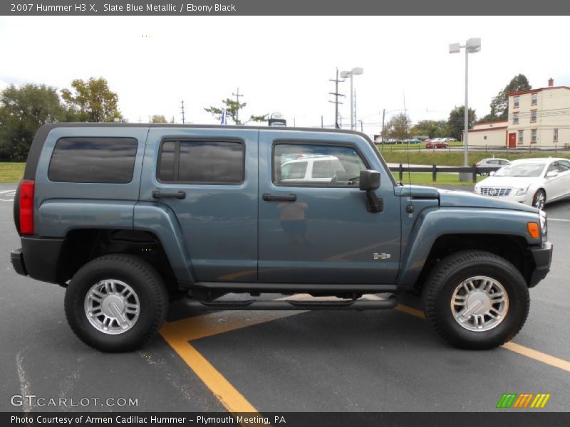Slate Blue Metallic / Ebony Black 2007 Hummer H3 X