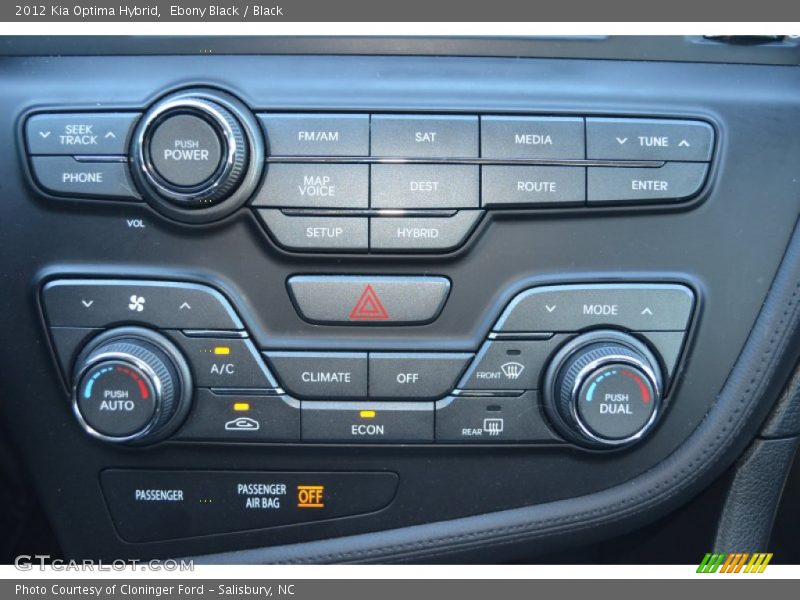 Ebony Black / Black 2012 Kia Optima Hybrid