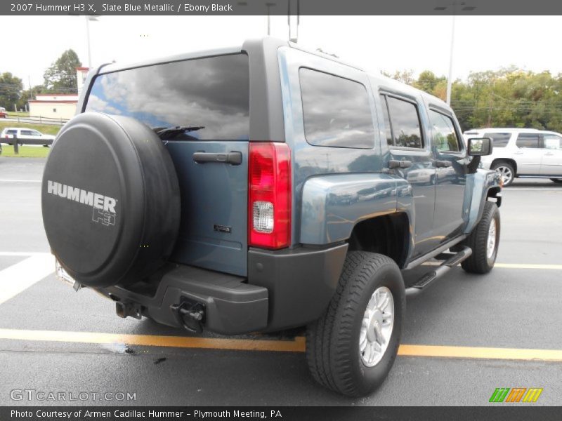 Slate Blue Metallic / Ebony Black 2007 Hummer H3 X