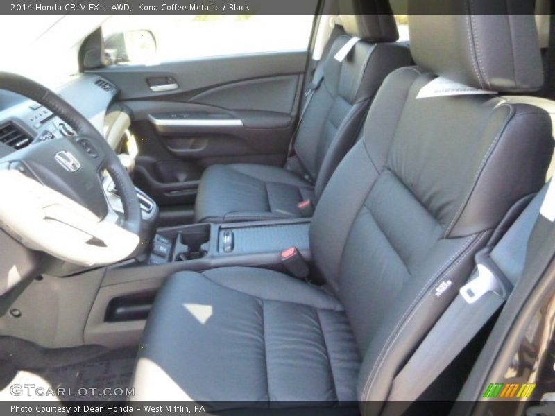 Kona Coffee Metallic / Black 2014 Honda CR-V EX-L AWD
