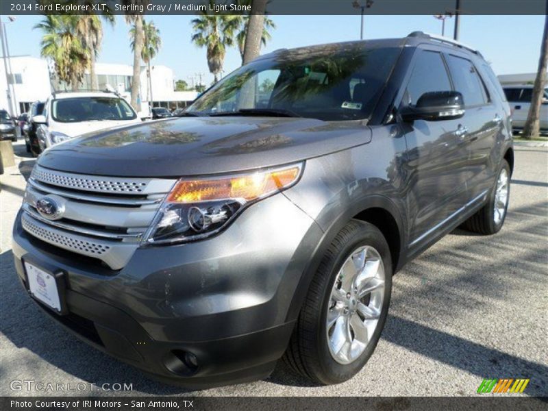 Sterling Gray / Medium Light Stone 2014 Ford Explorer XLT