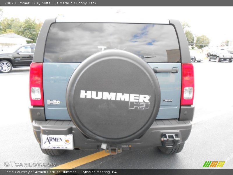 Slate Blue Metallic / Ebony Black 2007 Hummer H3 X