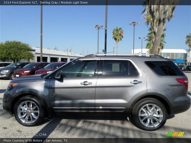 Sterling Gray / Medium Light Stone 2014 Ford Explorer XLT