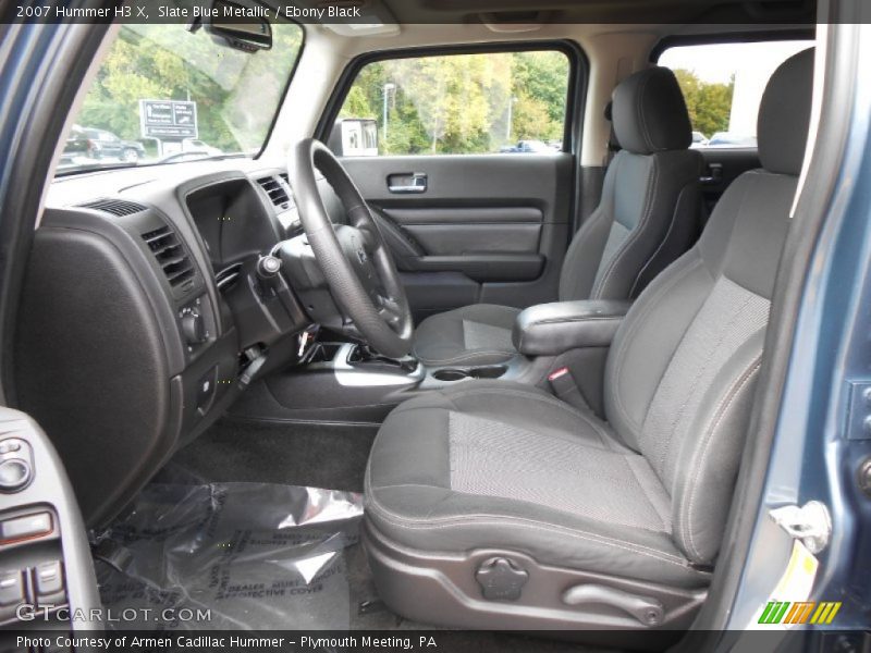 Slate Blue Metallic / Ebony Black 2007 Hummer H3 X