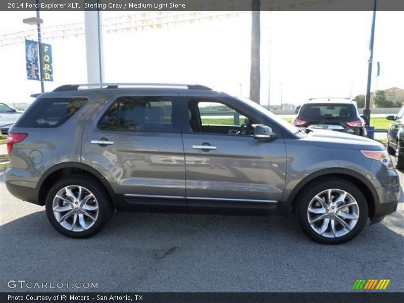 Sterling Gray / Medium Light Stone 2014 Ford Explorer XLT