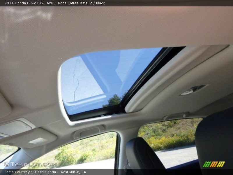 Kona Coffee Metallic / Black 2014 Honda CR-V EX-L AWD
