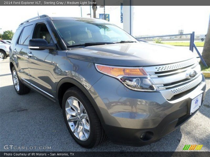 Sterling Gray / Medium Light Stone 2014 Ford Explorer XLT
