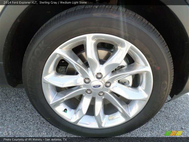 Sterling Gray / Medium Light Stone 2014 Ford Explorer XLT