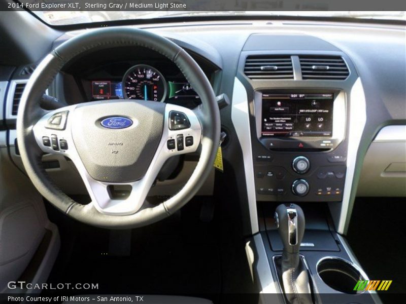 Sterling Gray / Medium Light Stone 2014 Ford Explorer XLT