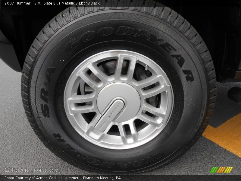 Slate Blue Metallic / Ebony Black 2007 Hummer H3 X