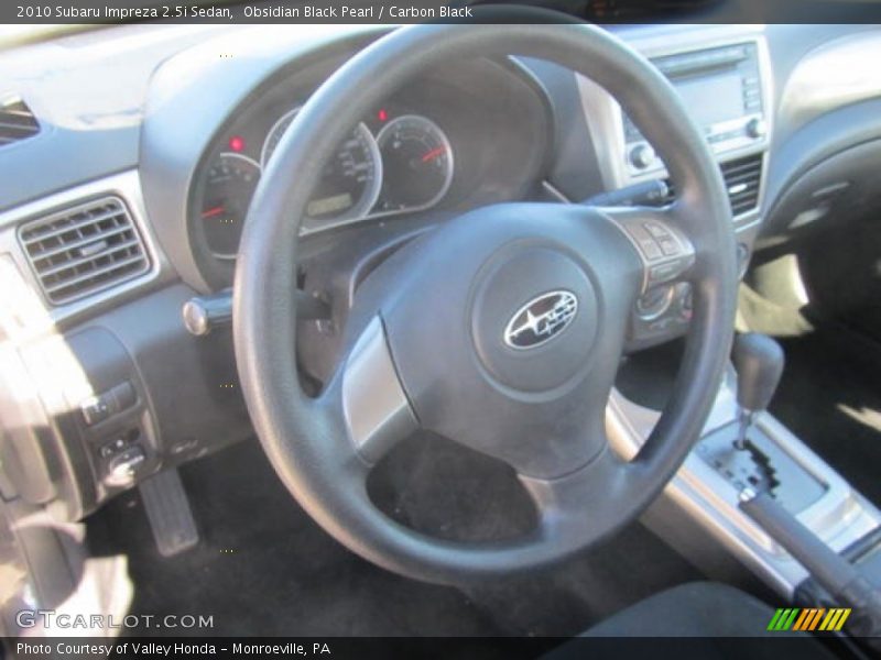 Obsidian Black Pearl / Carbon Black 2010 Subaru Impreza 2.5i Sedan