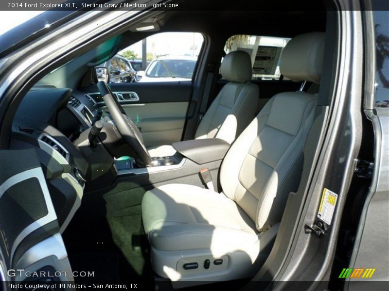 Sterling Gray / Medium Light Stone 2014 Ford Explorer XLT