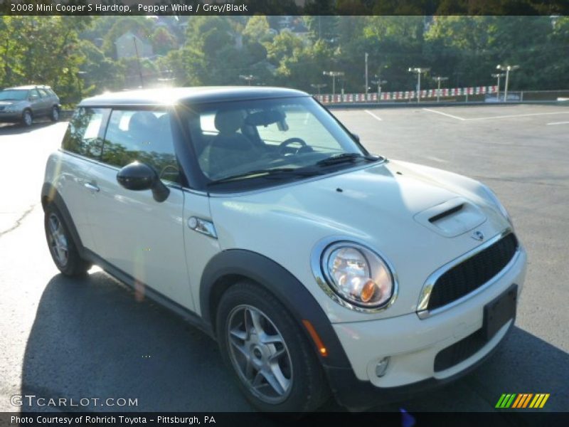 Pepper White / Grey/Black 2008 Mini Cooper S Hardtop