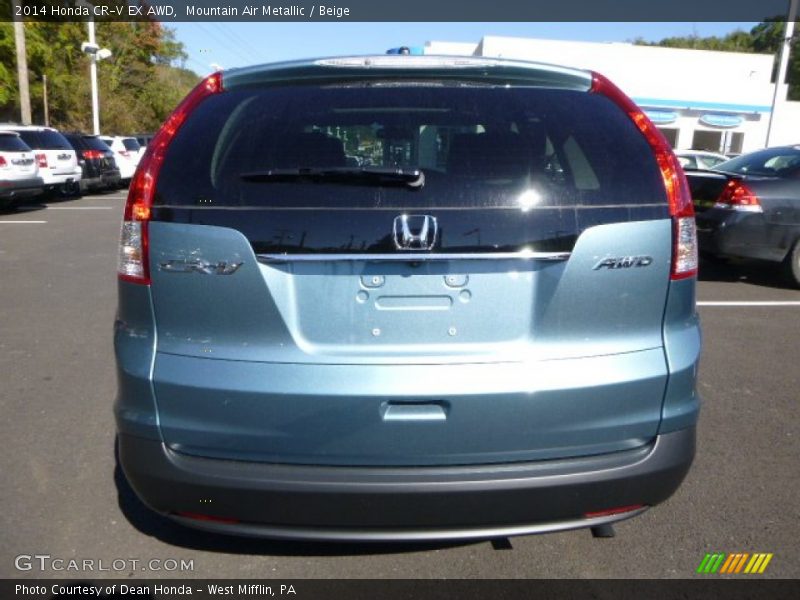 Mountain Air Metallic / Beige 2014 Honda CR-V EX AWD