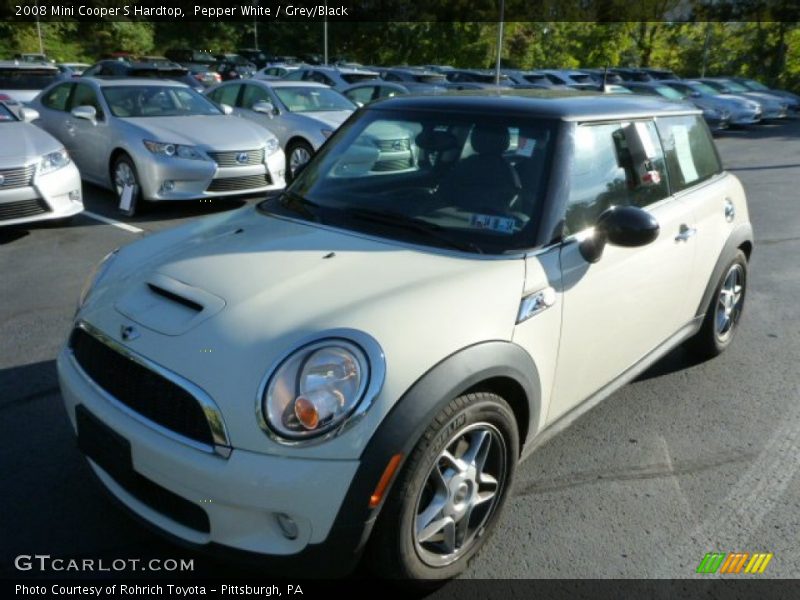 Pepper White / Grey/Black 2008 Mini Cooper S Hardtop