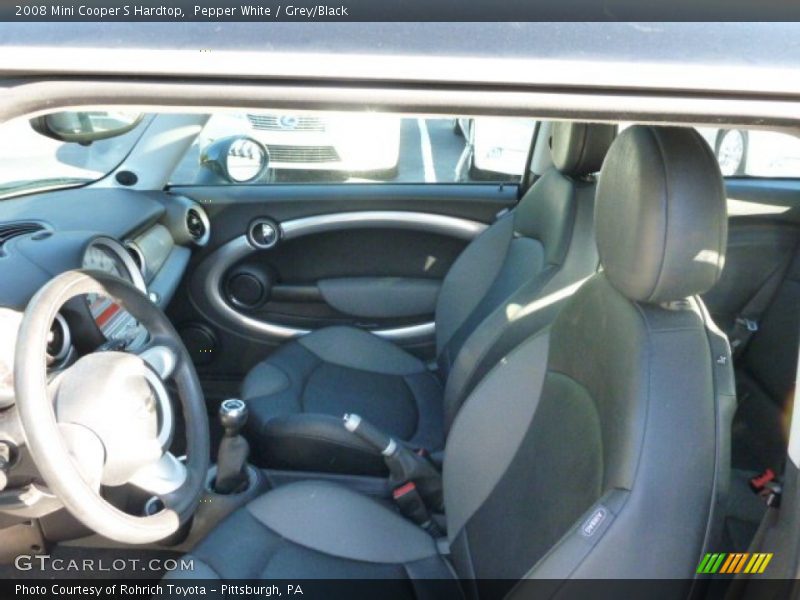 Pepper White / Grey/Black 2008 Mini Cooper S Hardtop