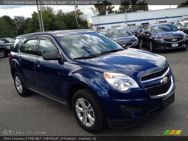 Navy Blue Metallic / Jet Black/Light Titanium 2010 Chevrolet Equinox LS