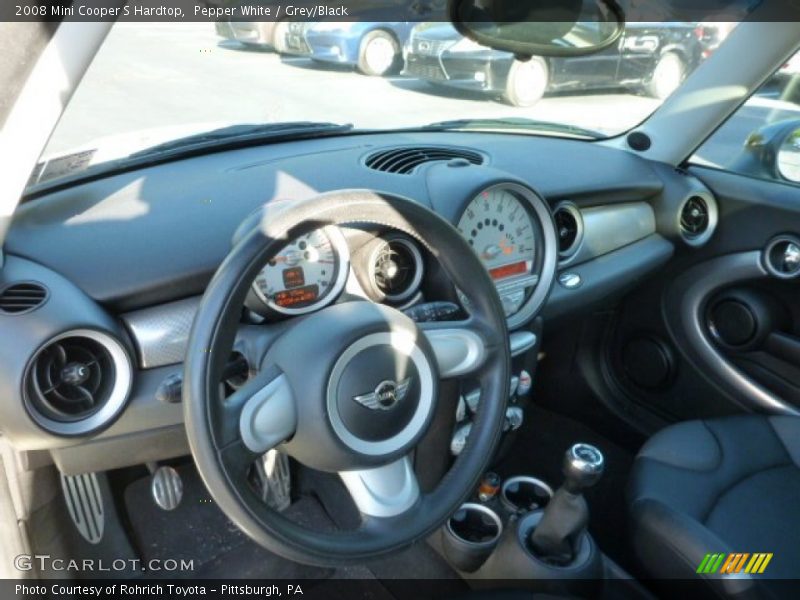 Pepper White / Grey/Black 2008 Mini Cooper S Hardtop