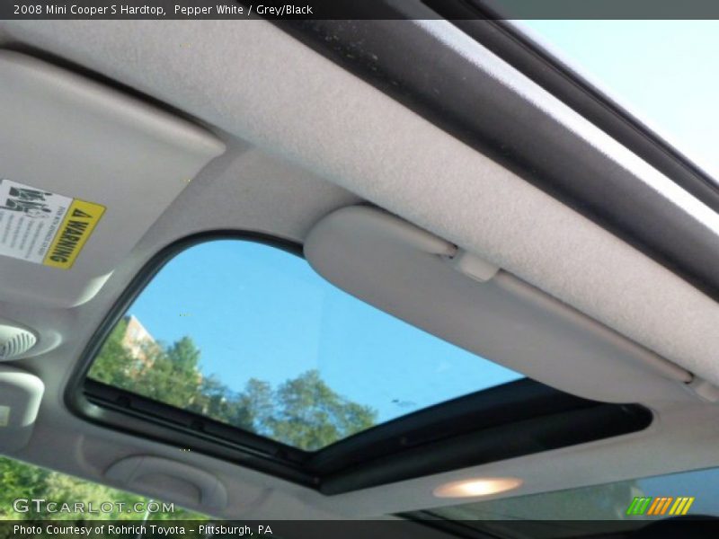 Pepper White / Grey/Black 2008 Mini Cooper S Hardtop