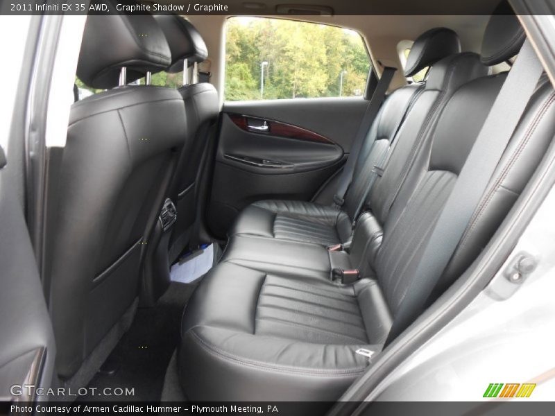 Rear Seat of 2011 EX 35 AWD