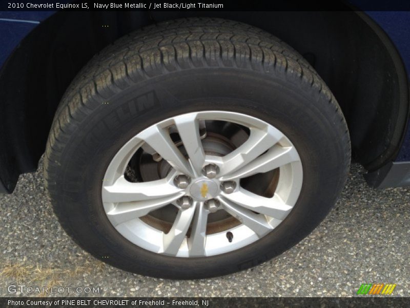 Navy Blue Metallic / Jet Black/Light Titanium 2010 Chevrolet Equinox LS