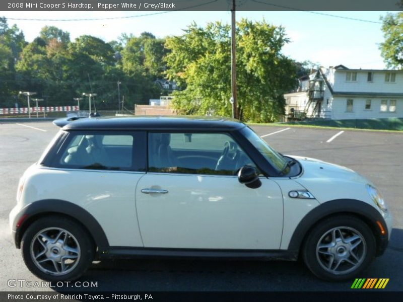 Pepper White / Grey/Black 2008 Mini Cooper S Hardtop