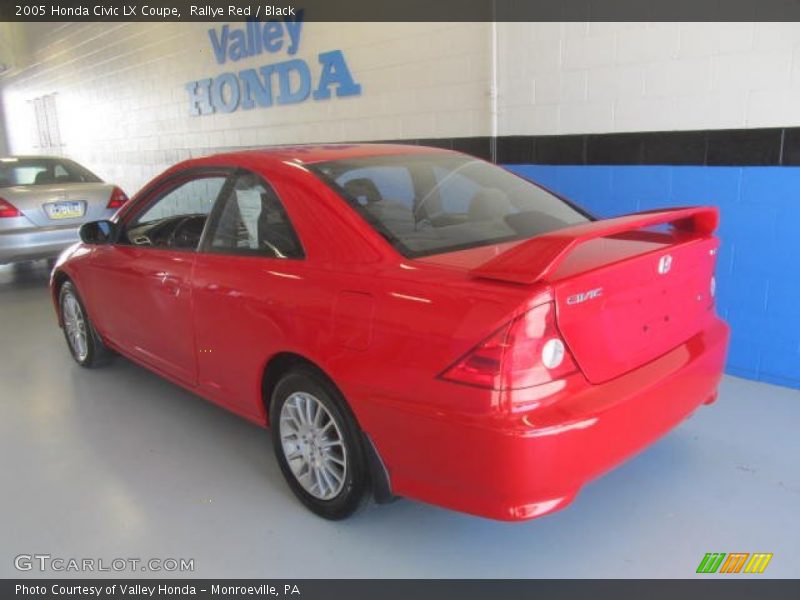 Rallye Red / Black 2005 Honda Civic LX Coupe