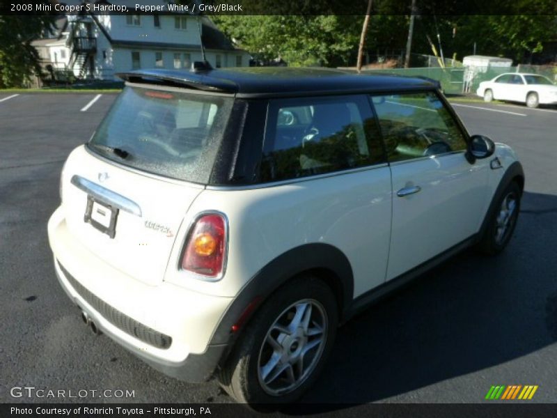 Pepper White / Grey/Black 2008 Mini Cooper S Hardtop