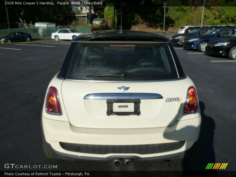 Pepper White / Grey/Black 2008 Mini Cooper S Hardtop