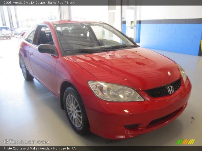 Rallye Red / Black 2005 Honda Civic LX Coupe