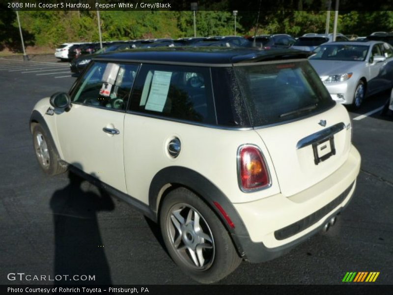 Pepper White / Grey/Black 2008 Mini Cooper S Hardtop