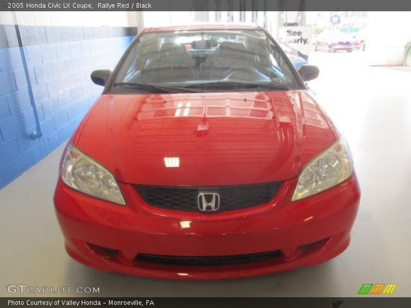 Rallye Red / Black 2005 Honda Civic LX Coupe