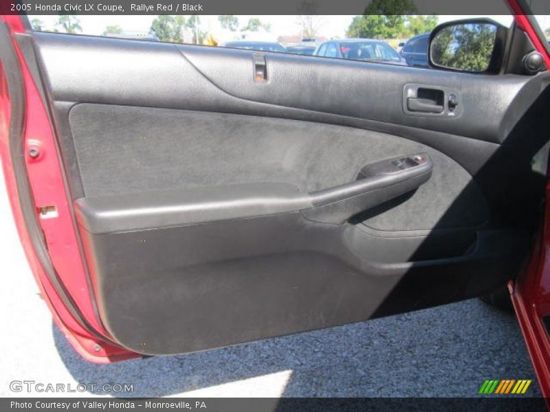 Rallye Red / Black 2005 Honda Civic LX Coupe