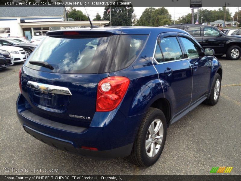 Navy Blue Metallic / Jet Black/Light Titanium 2010 Chevrolet Equinox LS