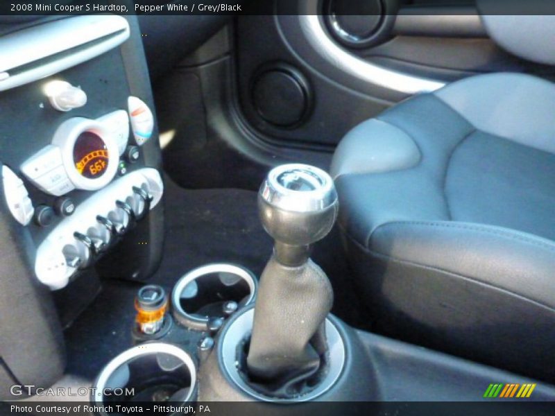 Pepper White / Grey/Black 2008 Mini Cooper S Hardtop