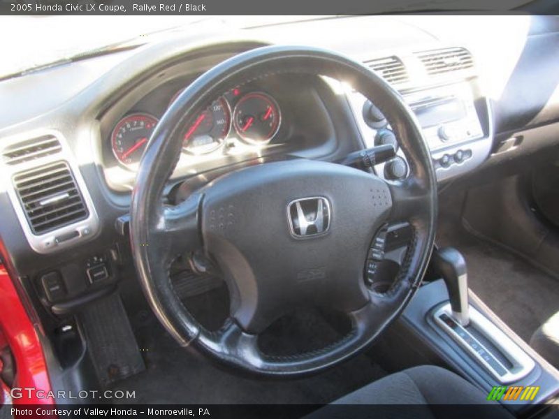 Rallye Red / Black 2005 Honda Civic LX Coupe