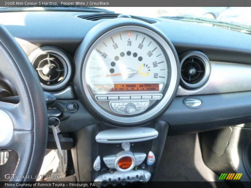 Pepper White / Grey/Black 2008 Mini Cooper S Hardtop