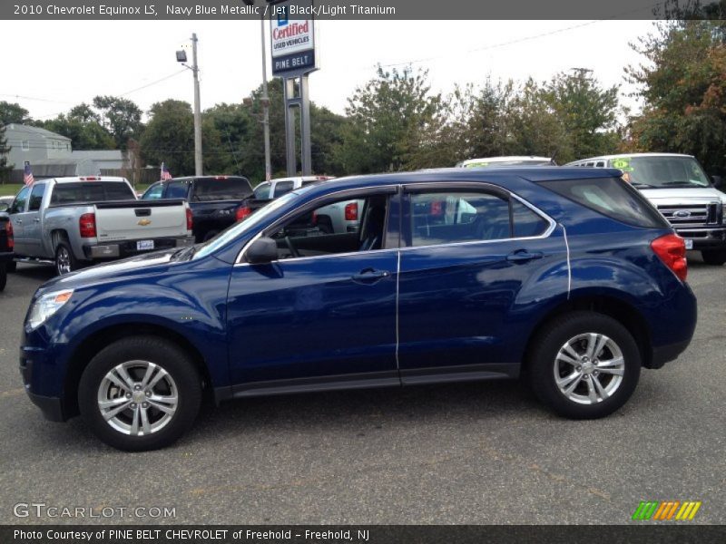 Navy Blue Metallic / Jet Black/Light Titanium 2010 Chevrolet Equinox LS