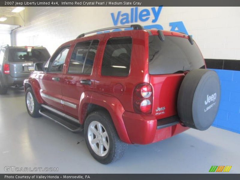 Inferno Red Crystal Pearl / Medium Slate Gray 2007 Jeep Liberty Limited 4x4