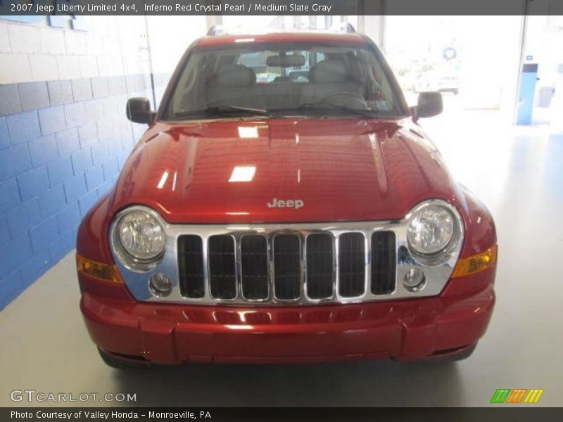 Inferno Red Crystal Pearl / Medium Slate Gray 2007 Jeep Liberty Limited 4x4