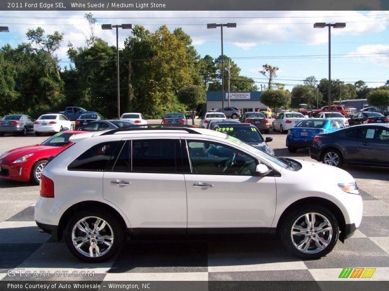 White Suede / Medium Light Stone 2011 Ford Edge SEL
