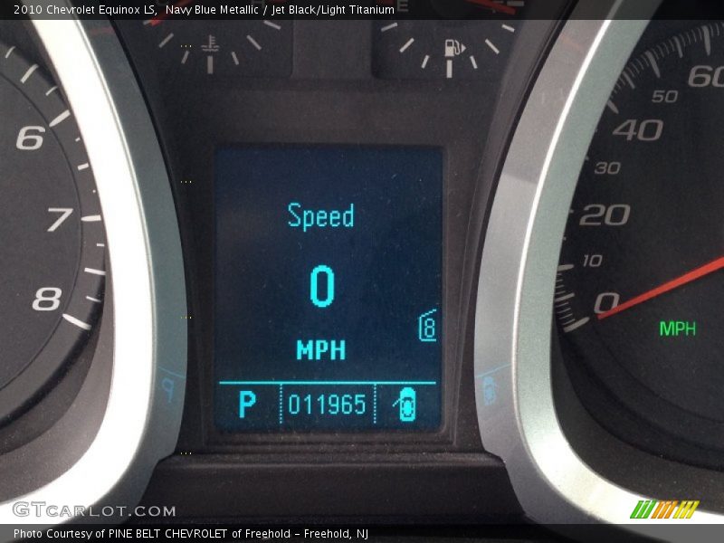 Navy Blue Metallic / Jet Black/Light Titanium 2010 Chevrolet Equinox LS