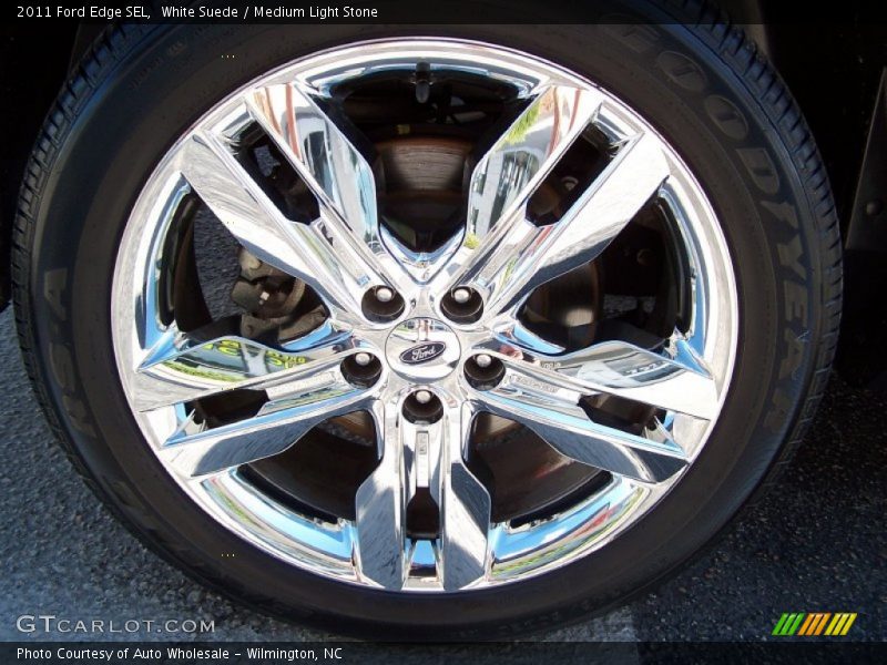 White Suede / Medium Light Stone 2011 Ford Edge SEL