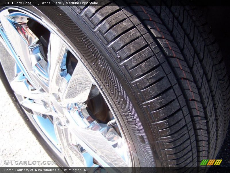 White Suede / Medium Light Stone 2011 Ford Edge SEL