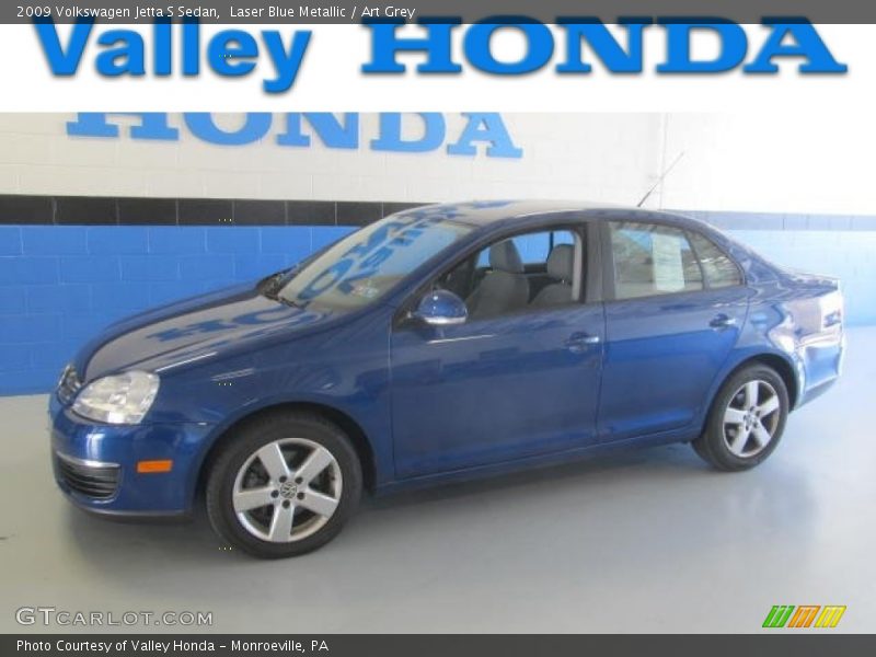 Laser Blue Metallic / Art Grey 2009 Volkswagen Jetta S Sedan
