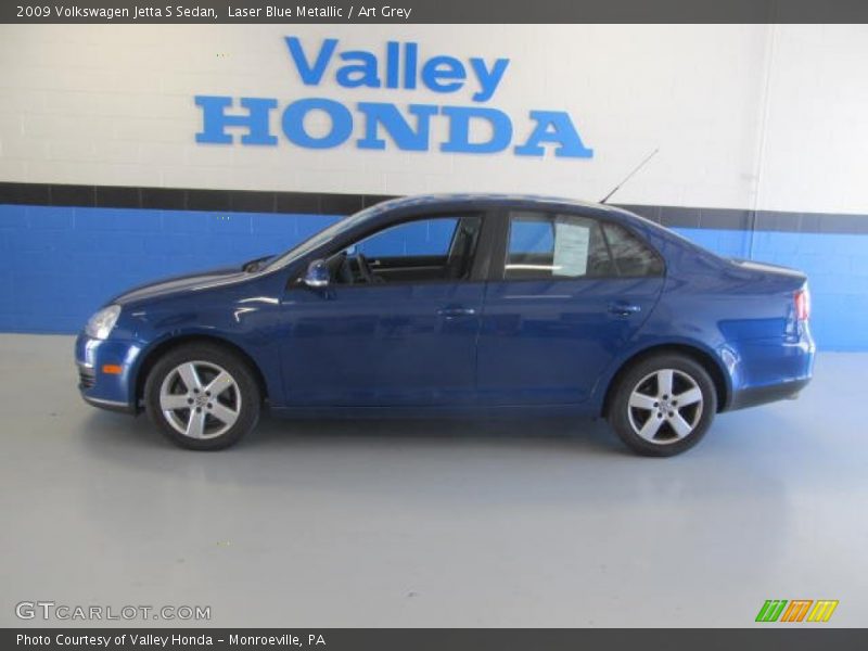 Laser Blue Metallic / Art Grey 2009 Volkswagen Jetta S Sedan