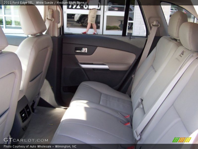 White Suede / Medium Light Stone 2011 Ford Edge SEL