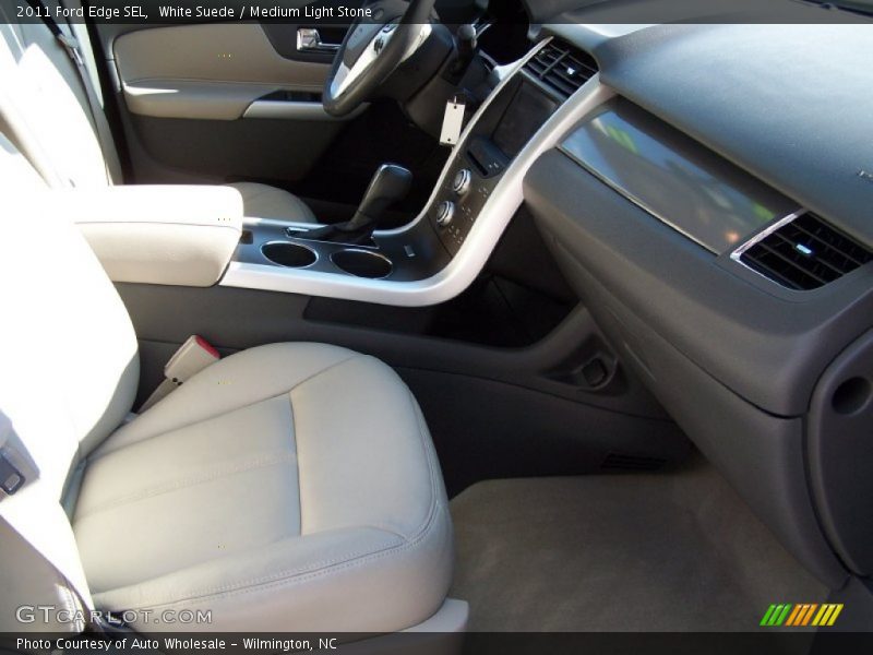 White Suede / Medium Light Stone 2011 Ford Edge SEL
