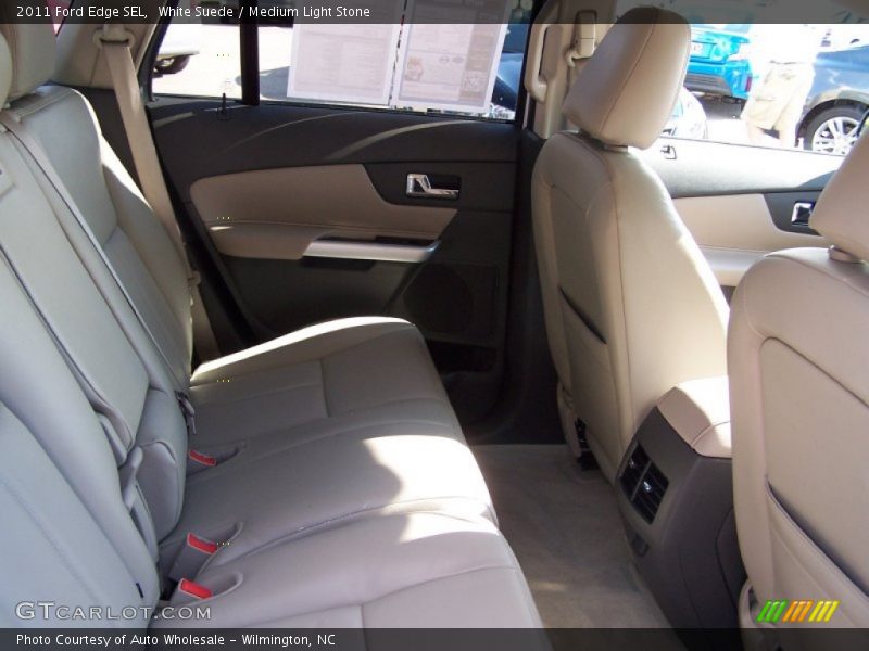 White Suede / Medium Light Stone 2011 Ford Edge SEL
