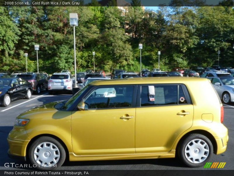 Gold Rush Mica / Dark Gray 2008 Scion xB